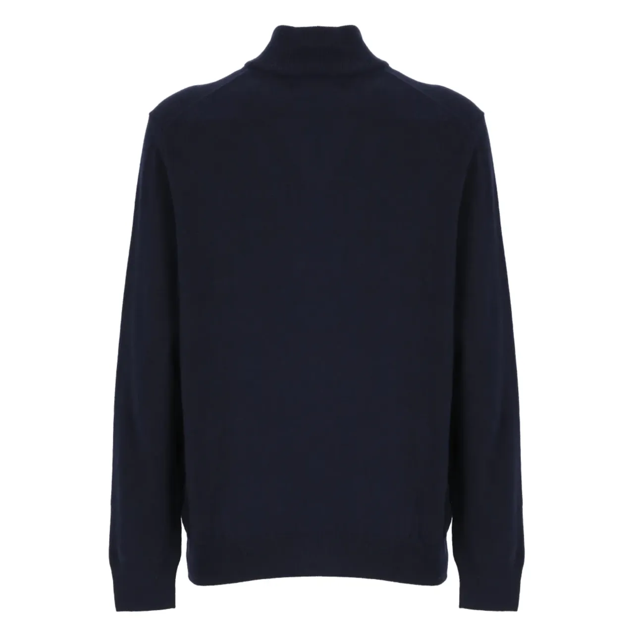 Ralph Lauren , Blue Wool Sweater with Zip ,Blue male, Sizes: