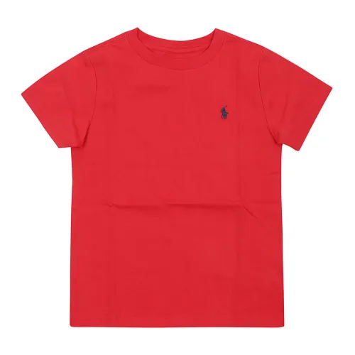 Ralph Lauren , Boy's Clothing T-Shirts & Polos Polo Essentials 1 Aw22 ,Red male, Sizes: