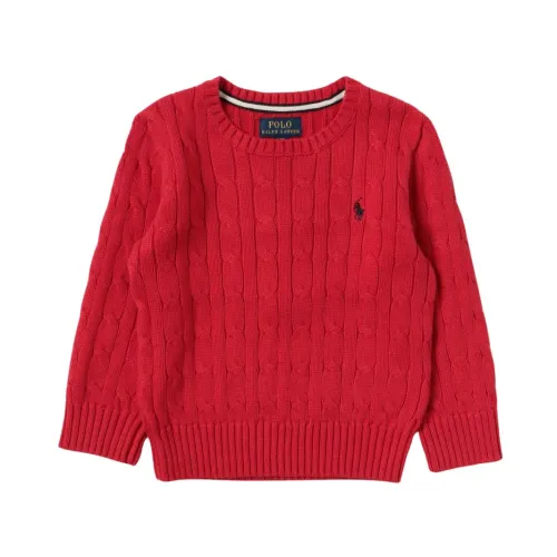 Ralph Lauren , Braided Sweater ,Red female, Sizes: