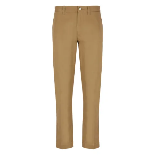 Ralph Lauren , Brown Cotton Trousers for Women ,Brown female, Sizes: