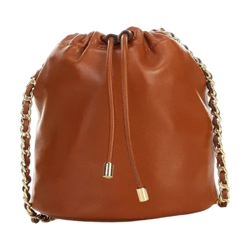 Ralph Lauren , Brown Drawstring Bucket Bag ,Brown female, Sizes: ONE SIZE