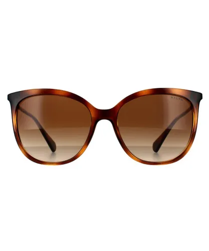 Ralph Lauren by Butterfly Womens Shiny Dark Havana Brown Gradient Sunglasses - One
