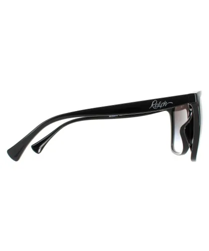 Ralph Lauren by Cat Eye Womens Black Grey Gradient Sunglasses - One