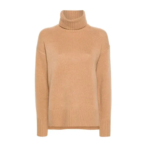 Ralph Lauren , Camel Sweater with Roll Neck ,Beige female, Sizes: