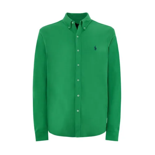 Ralph Lauren , Casual Cotton Piqué Shirt ,Green male, Sizes: