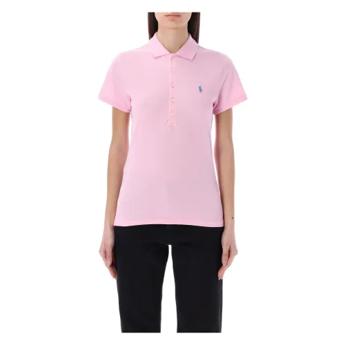 Ralph Lauren , Classic Polo Shirt in Carmel Pink ,Pink female, Sizes: