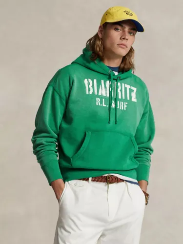 Ralph Lauren Cotton Blend Fleece Hoodie, Green - Green - Male