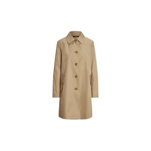 Ralph Lauren , Cotton Nylon Trench Coat with Hood ,Beige female, Sizes: