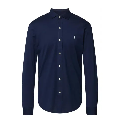 Ralph Lauren , Custom Fit Men`s Casual Shirt ,Blue male, Sizes:
