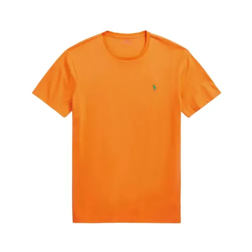 Ralph Lauren , Custom Slim Fit Orange Polo Shirt ,Orange male, Sizes: