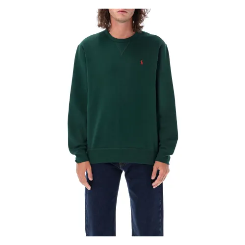 Ralph Lauren , Dark Green Crewneck Sweatshirt for Men ,Green male, Sizes: