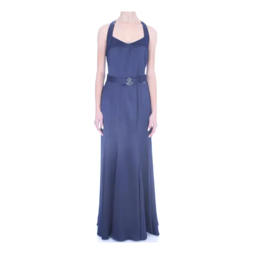 Ralph Lauren , Elegant Statement Gown ,Blue female, Sizes:
