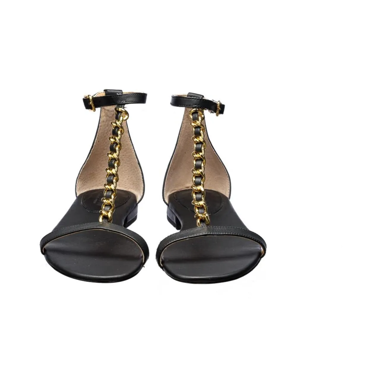 Ralph Lauren , Elise Flat Sandals - Stylish and Comfortable ,Black female, Sizes: