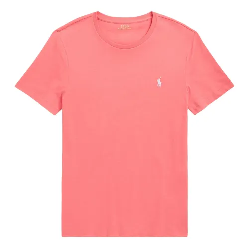 Ralph Lauren , Embroidered Cotton Logo T-Shirt ,Pink male, Sizes: