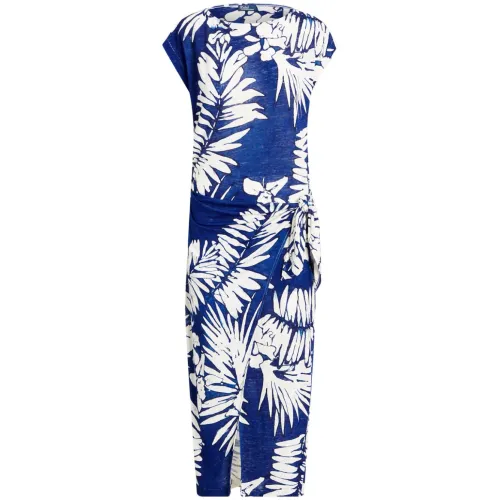 Ralph Lauren , Floral Print Linen Dress ,Multicolor female, Sizes:
