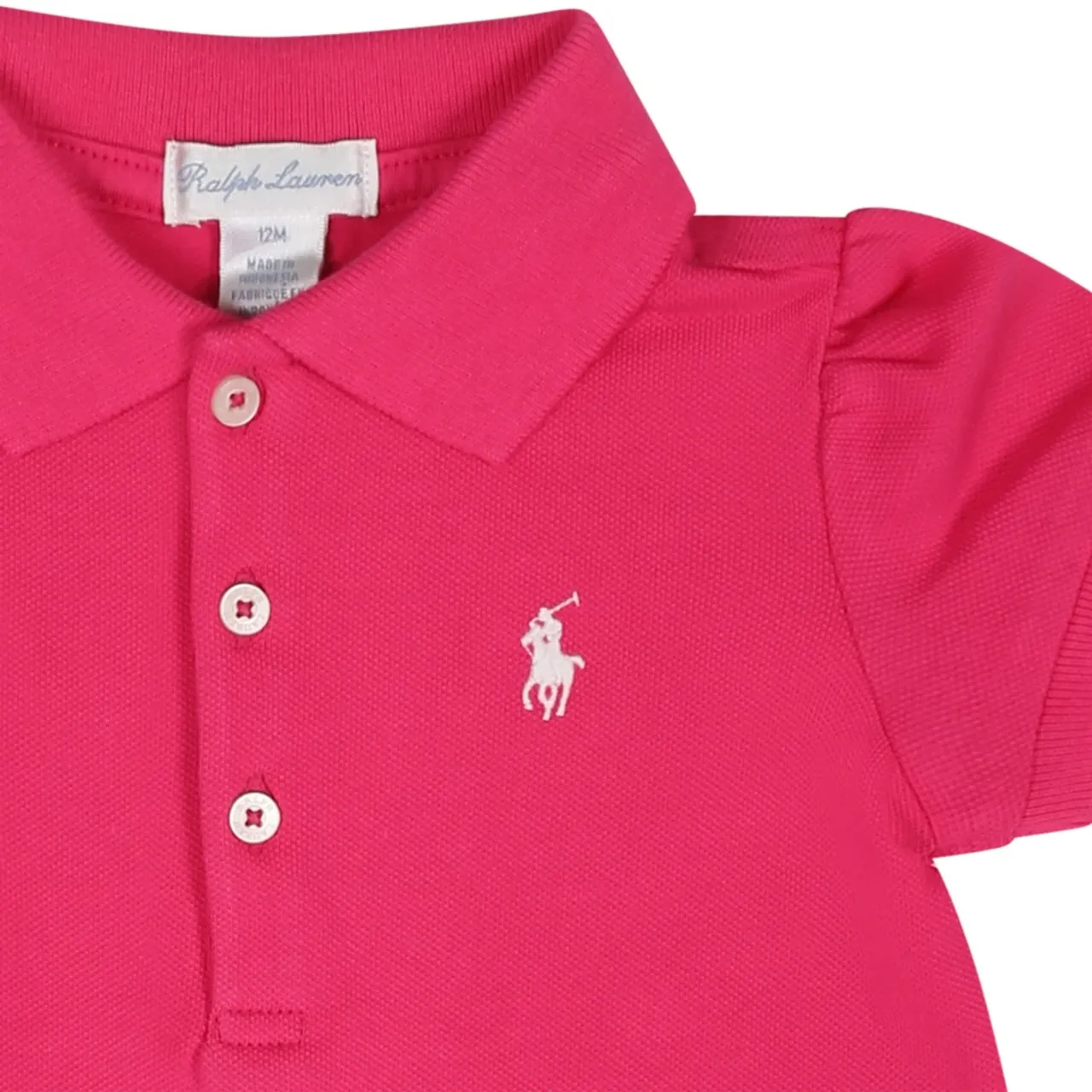 Ralph Lauren , Fuchsia Cotton Piqué Dress ,Pink female, Sizes: