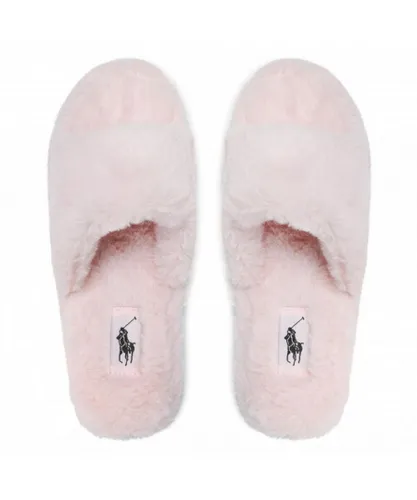 Ralph Lauren Fur Slide Pink Womens Slippers
