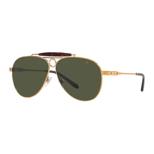 Ralph Lauren , Gold/Green Countryman Sunglasses ,Yellow male, Sizes: