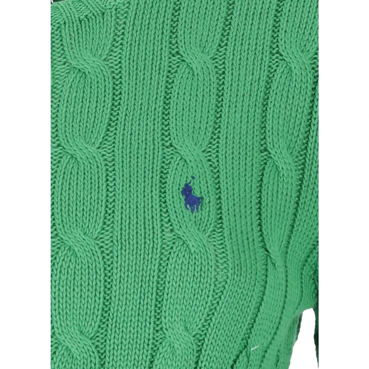 Ralph Lauren , Green Cotton Sweater with Iconic Pony Logo ,Green female, Sizes: