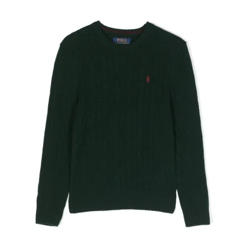 Ralph Lauren , Green Polo Pony Knitted Jumper ,Green male, Sizes: