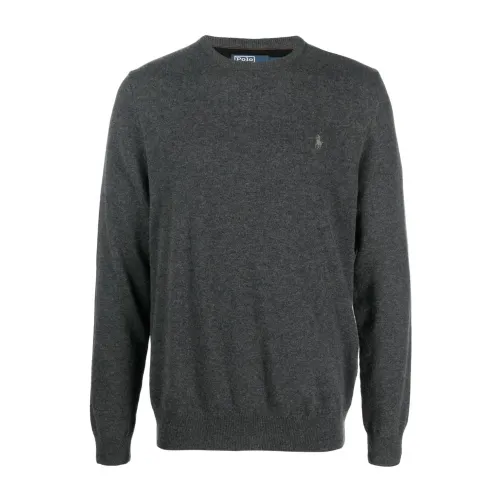Ralph Lauren , Grey Sweater for Men - Stylish and Comfortable ,Gray male, Sizes: