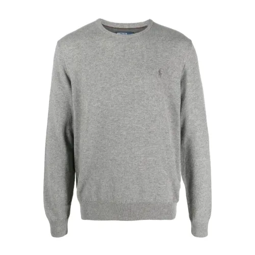 Ralph Lauren , Grey Sweaters LS CN Pp-Long Sleeve-Pullover ,Gray male, Sizes: