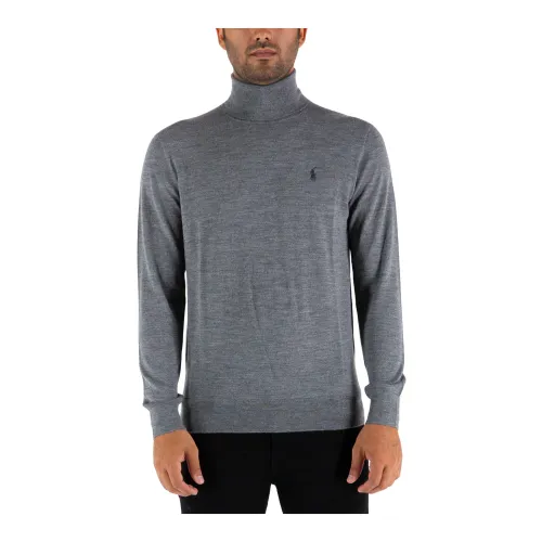 Ralph Lauren , High Neck Sweater ,Gray male, Sizes: