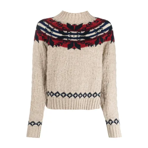 Ralph Lauren , Intarsia Turtleneck Sweater ,Multicolor female, Sizes: