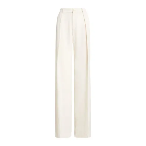 Ralph Lauren , Ivory Trousers for Women ,Beige female, Sizes: