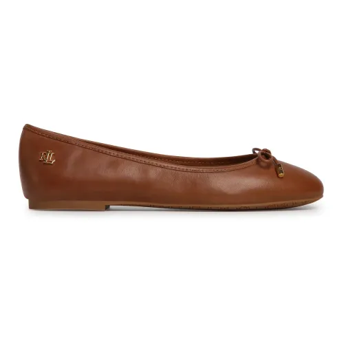 Ralph Lauren , Jayna Flat Shoes ,Brown female, Sizes: