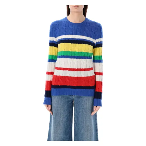 Ralph Lauren , Julianna Cashmere Stripe Sweater ,Multicolor female, Sizes: