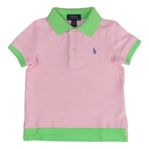 Ralph Lauren , Kids Classic Logo T-Shirt ,Pink female, Sizes: