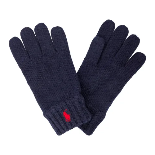 Ralph Lauren , Kids Gloves - Blue - Regular Fit - Wool ,Blue male, Sizes: