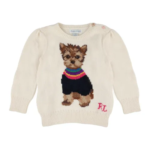 Ralph Lauren , Kids Pullover Sweater ,Beige female, Sizes: