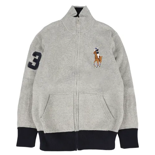 Ralph Lauren , Kids Pullover Sweater ,Gray male, Sizes: