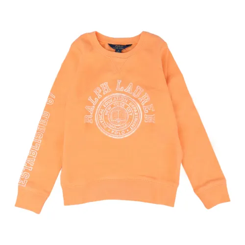 Ralph Lauren , Kids Pullover Sweater ,Orange male, Sizes: