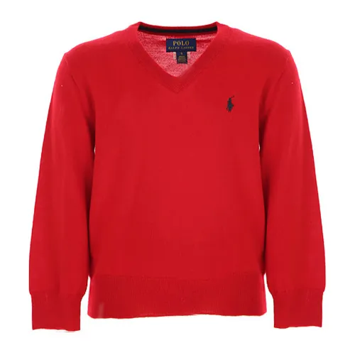 Ralph Lauren , Kids Pullover Sweater ,Red female, Sizes: