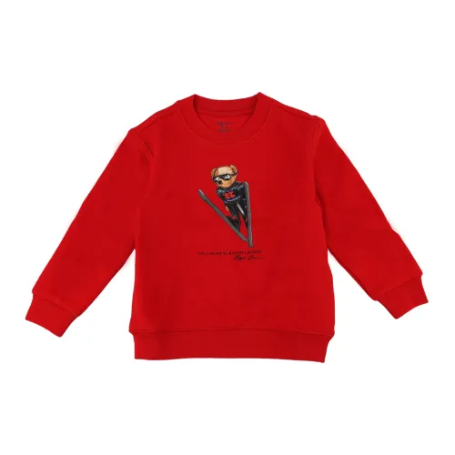 Ralph Lauren , Kids Pullover Sweater ,Red female, Sizes: