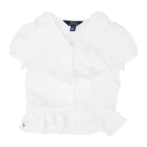 Ralph Lauren , Kids Shirt - Stylish Design ,White female, Sizes:
