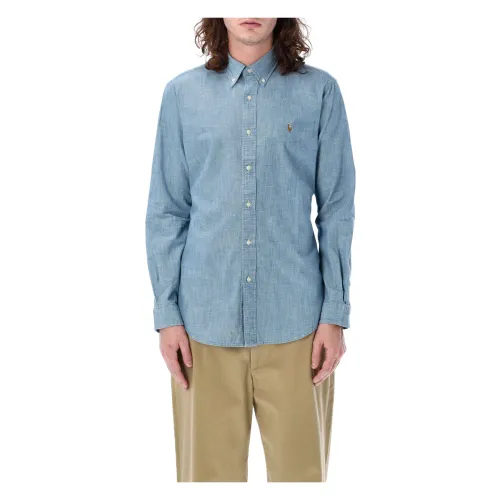 Ralph Lauren , Light Blue Denim Shirt ,Blue male, Sizes: