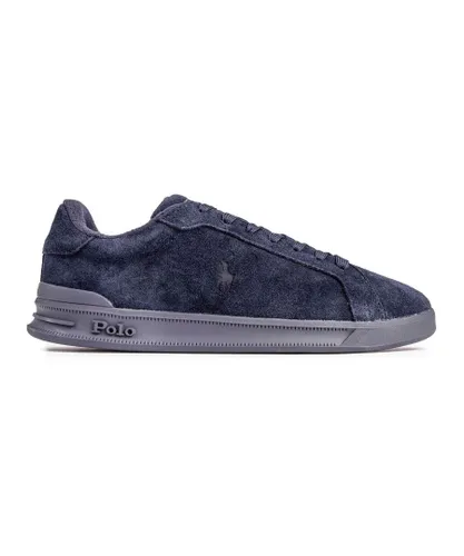Ralph Lauren Mens Polo Heritage Suede Trainers - Blue
