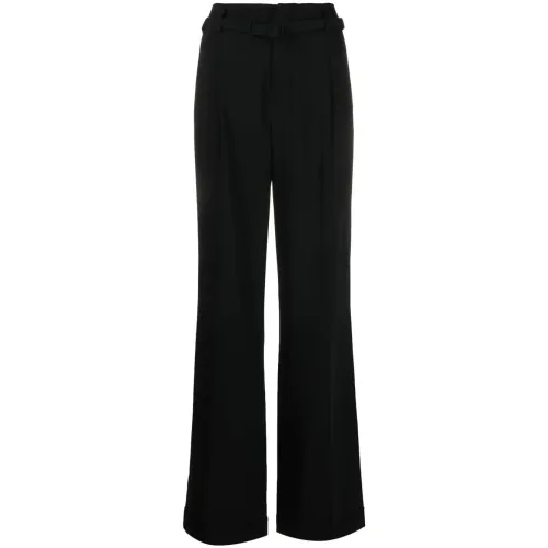 Ralph Lauren , Modern wool pleated pants ,Black female, Sizes: