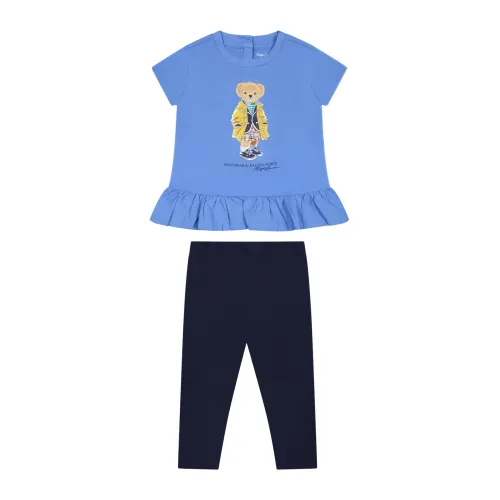 Ralph Lauren , Multicolor Sport Set with T-Shirt and Leggings ,Multicolor female, Sizes: