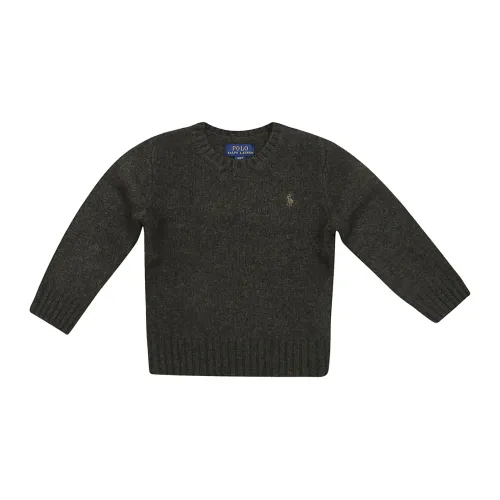 Ralph Lauren , Olive Heather Sweater Pullover ,Gray male, Sizes: