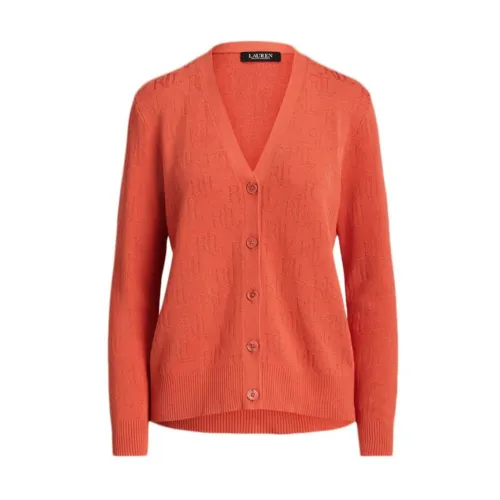 Ralph Lauren , Orange Cardigan for Women ,Orange female, Sizes: