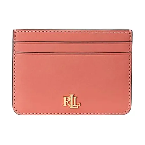 Ralph Lauren , Pink Leather Card Holder ,Pink female, Sizes: ONE SIZE