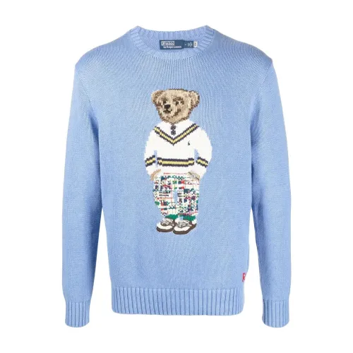 Ralph Lauren , Polo bear pullover ,Blue male, Sizes: