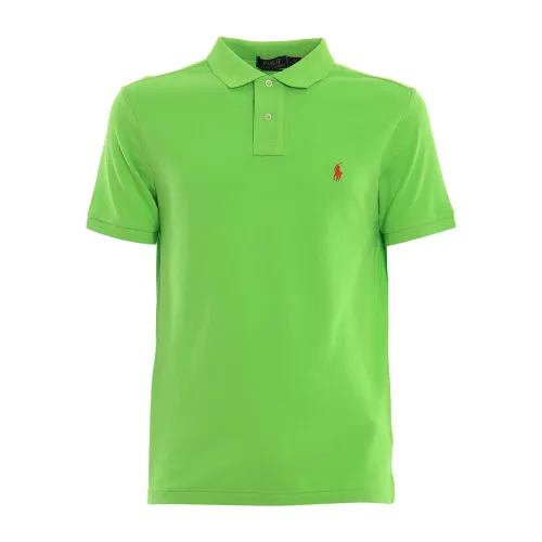 Ralph Lauren , Polo Shirt - Kiwi Green - 100% Cotton - Regular Fit ,Green male, Sizes: