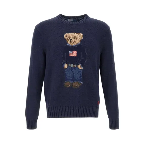 Ralph Lauren , Polo Sweaters ,Blue male, Sizes: