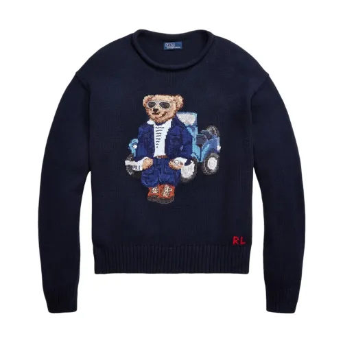 Ralph Lauren , Ralph Lauren Sweaters Blue ,Blue female, Sizes: